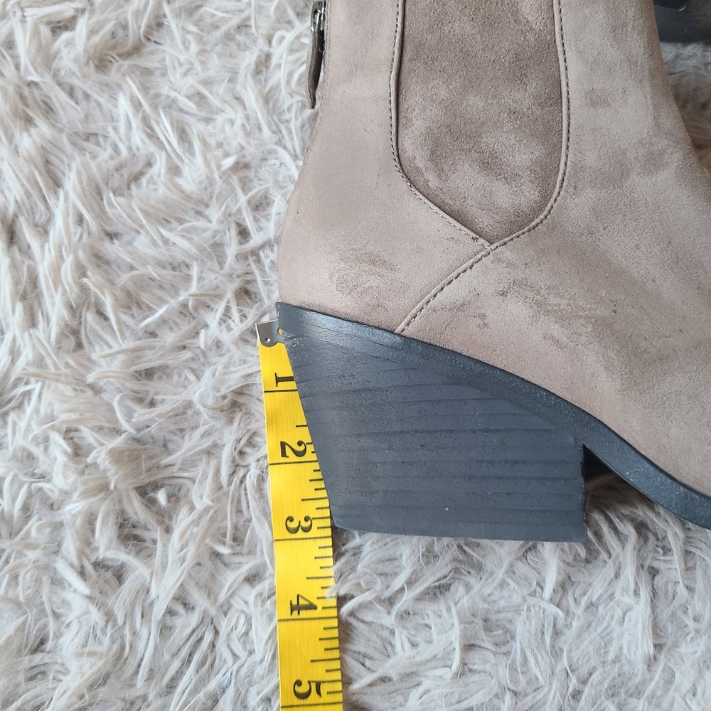 EILEEN FISHER Ankle Boots Booties Taupe Gray Soft Suede Leather Women's … - Picture 13 of 13